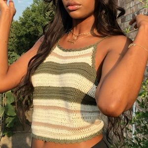 Backless Crochet top